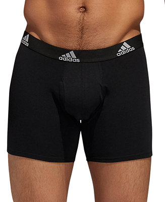 adidas Men's Big and Tall 3-Pack Stretch Cotton Boxer Briefs - Macy's