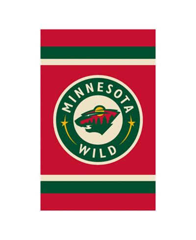 Party Animal Minnesota Wild Applique House Flag