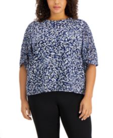 Plus Size Floral-Print Top