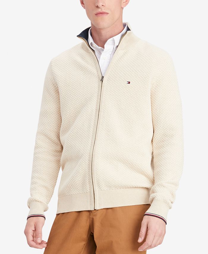 Tommy Hilfiger Men's Murphy Textured Full-Zip Sweater