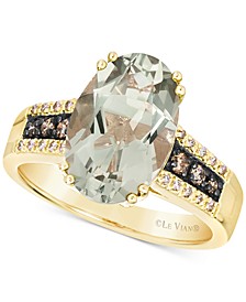 Mint Julep Quartz (3-7/8 ct. t.w.) & Diamond (1/5 ct. t.w.) Ring in 14k Gold 