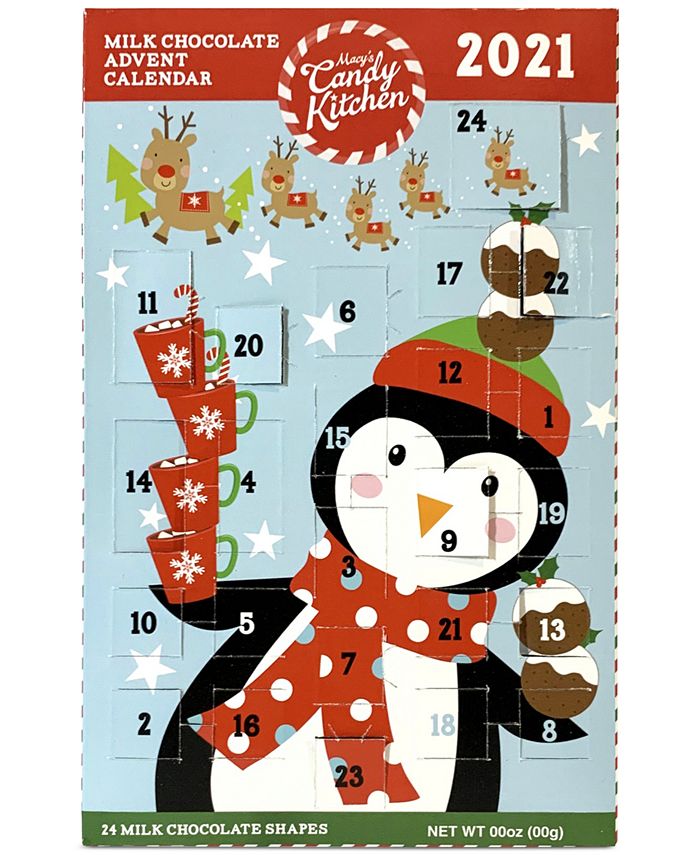 Macy's Candy Kitchen Countdown to Christmas Chocolate Penguin Advent Calendar, Created for Macy