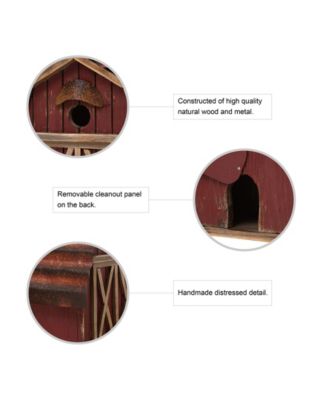Rustic Barn Birdhouse, 10.25"