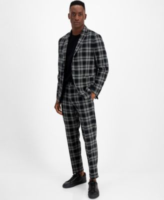 INC International Concepts - Men's Slim-Fit Plaid Blazer