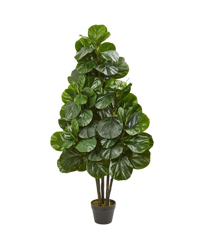 Nearly Natural 52" Fiddle Leaf Fig Artificial Tree Macy's