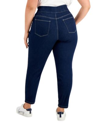 Tommy Hilfiger TH Flex Plus Size Gramercy Pull-On Jeans, Created for Macy's  \u0026 Reviews - Jeans - Plus Sizes - Macy's