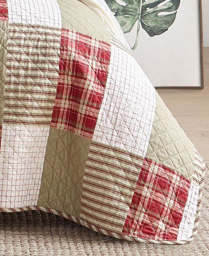 Eddie Bauer CLOSEOUT! Camano Island Plaid Red Reversible 2Piece Twin