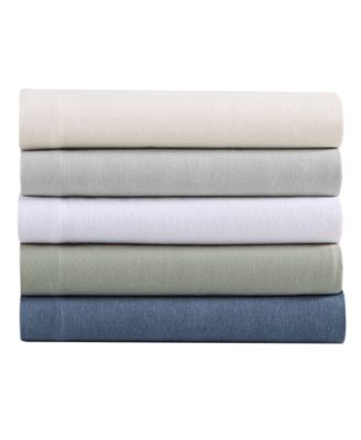 Solid 100% Cotton Brushed Flannel 3-Pc. Sheet Set, Twin