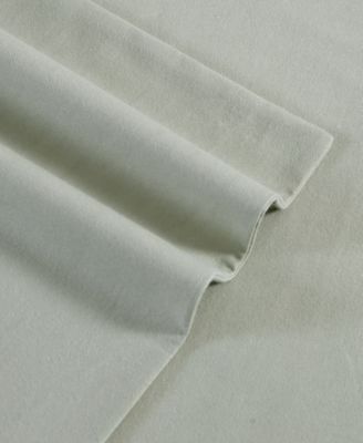 Solid 100% Cotton Brushed Flannel 4-Pc. Sheet Set, Queen
