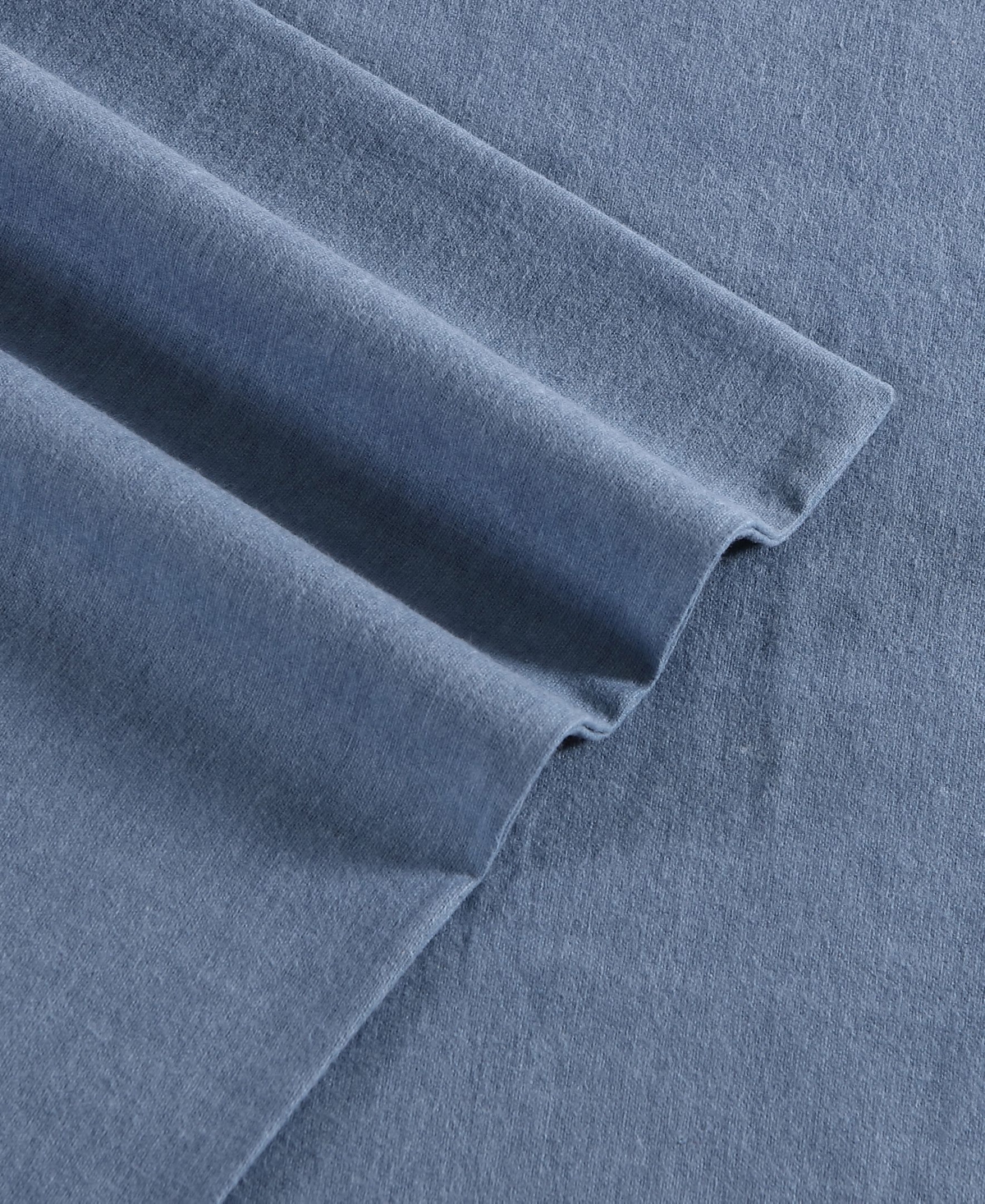 Eddie Bauer Solid 100% Cotton Brushed Flannel -Pc. Sheet Set