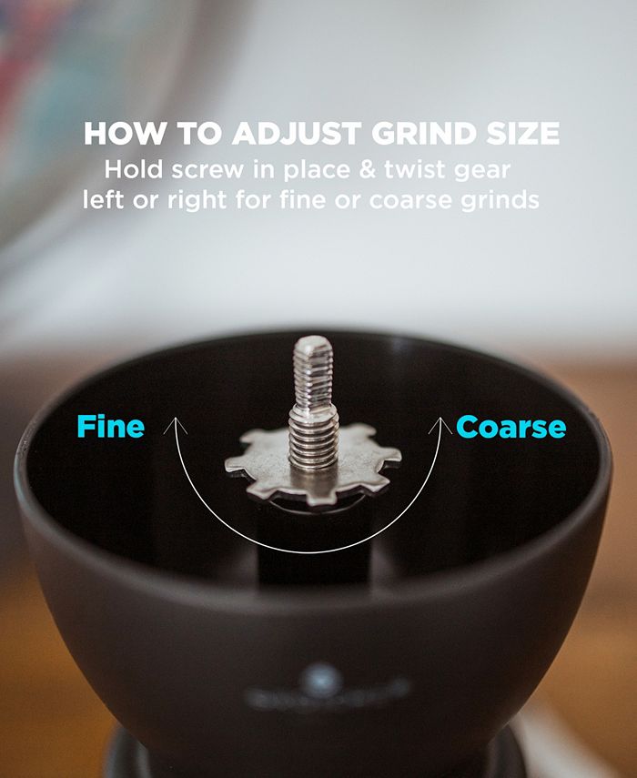 GROSCHE Bremen Manual Ceramic Conical Burr Coffee Grinder and Spice