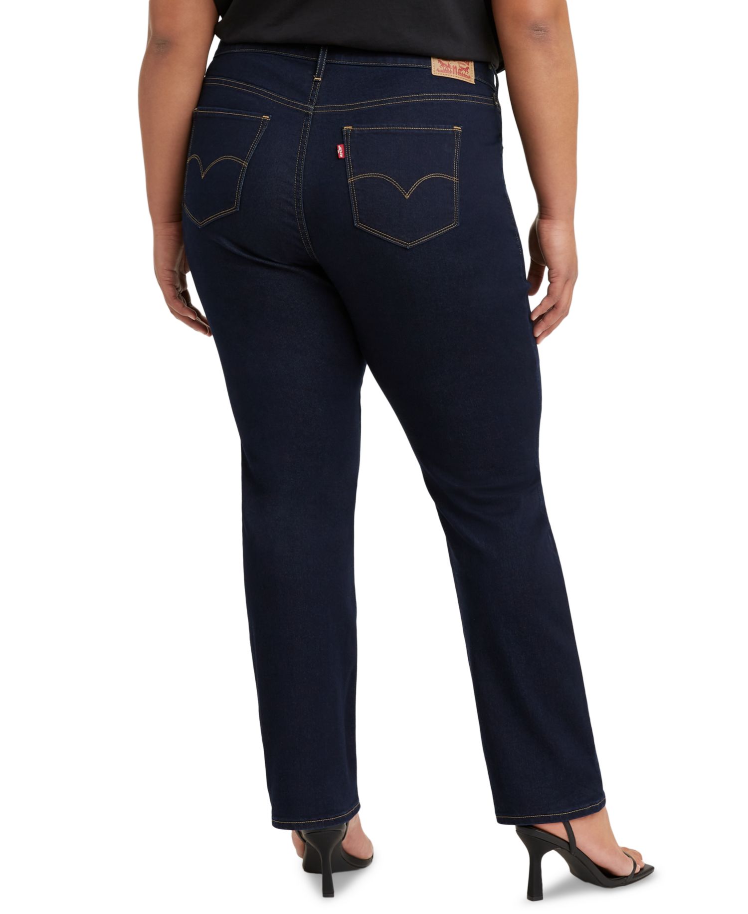 Trendy Plus Size 724 High-Rise Straight-Leg Jeans