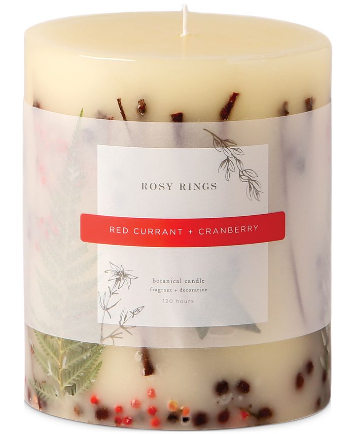 Rosy Rings Red Currant Cranberry Botanical Candle 5.5