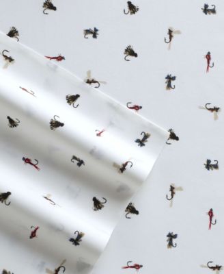 Printed 100% Cotton Percale 3-Pc. Sheet Set, Twin XL