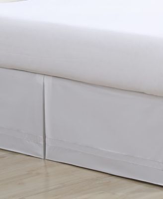 Solid Pleated Cotton Sateen Tailored Bedskirt, King