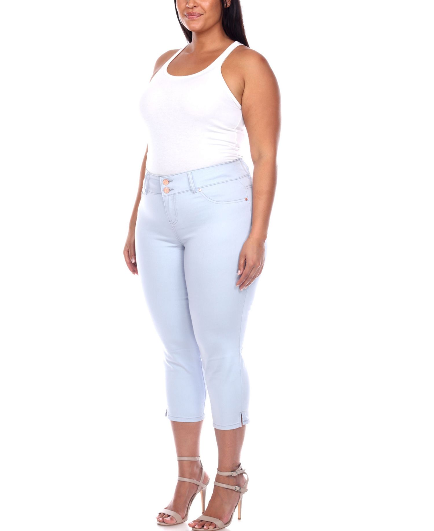 Plus Size Capri Jeans