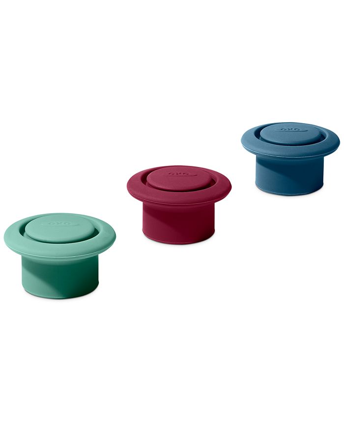 OXO 3Pc. Silicone Wine Stoppers Macy's