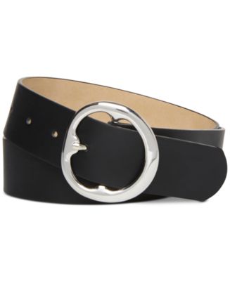 Steve Madden Single-Prong Buckle Textured Belt - Macy's