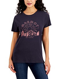 Women's Cotton Shine Graphic-Print T-Shirt