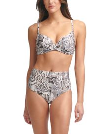 Printed Underwire Bikini Top & Convertible Bottoms