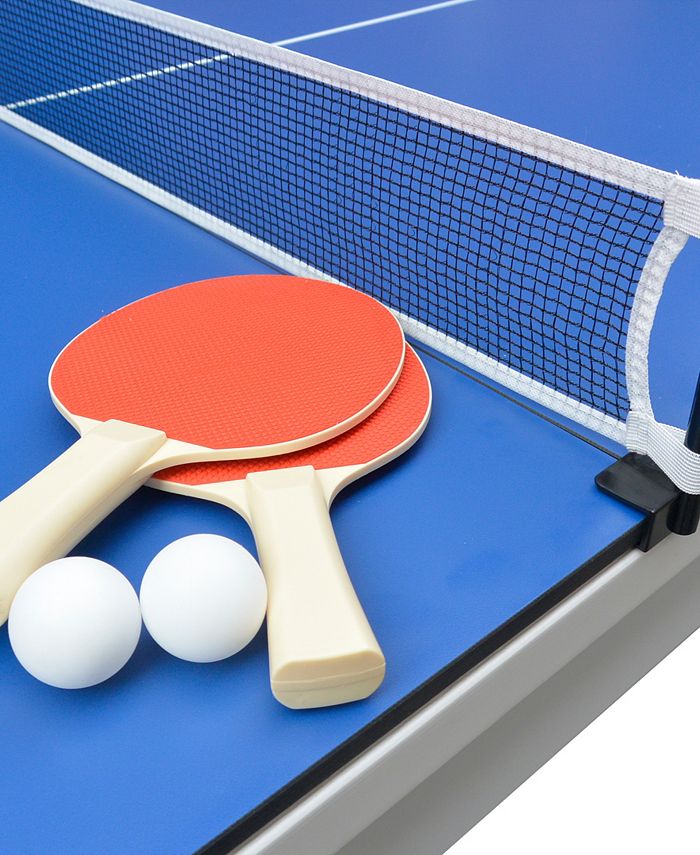HB Home Esterno Outdoor 4- Pc. Pool Table Set (Table, Dining/Ping Pong ...