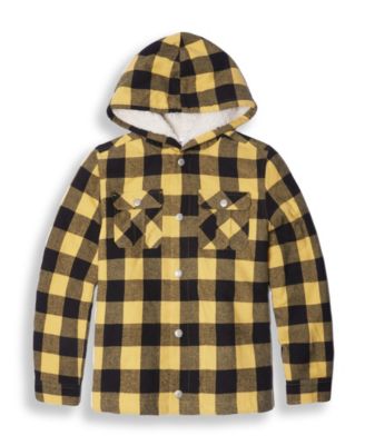 youth sherpa lined flannel shirt