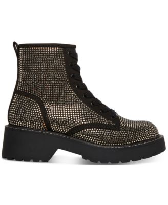 black rhinestone boots