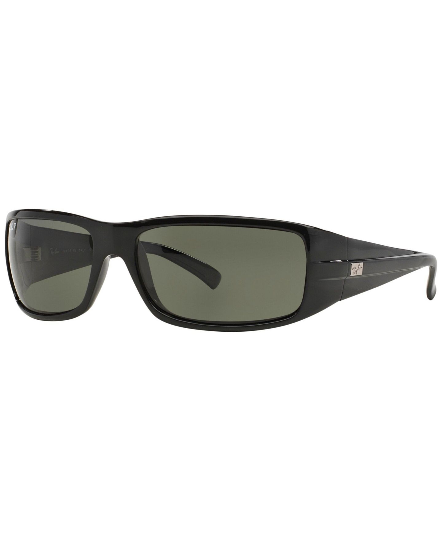 Мужские солнцезащитные очки Ray-Ban Rectangle Sunglasses, RB4057 61, цвет: Чёрный — фото 1