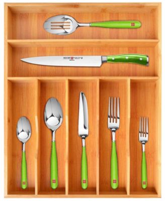 Royal Craft Wood Kitchen Drawer, Wooden Silverware Holder For Drawers