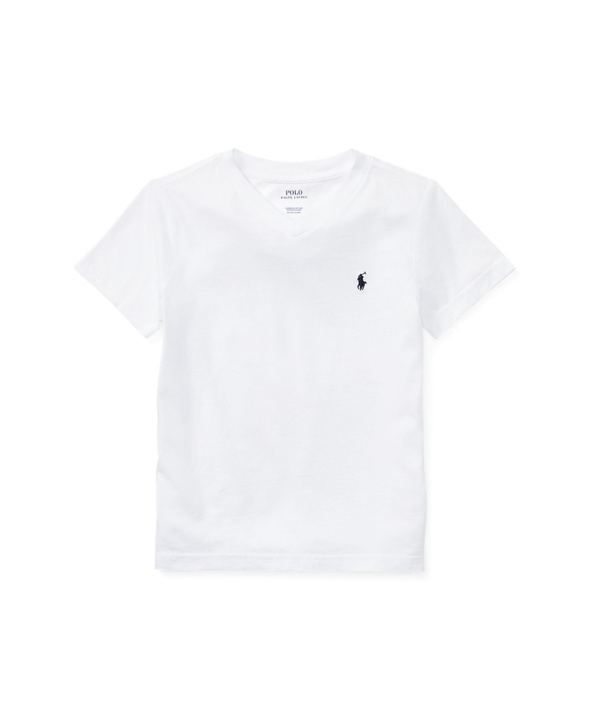 Shop Polo Ralph Lauren Toddler And Little Boys Cotton Jersey V-neck T-shirt In White