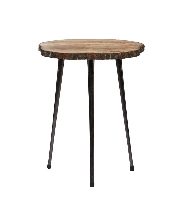 Rosemary Lane Rustic Aluminum Accent Table Macy's