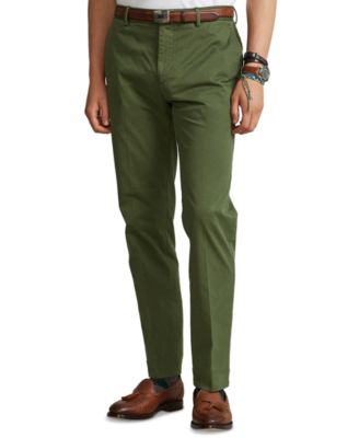 폴로 랄프로렌 Polo Ralph Lauren Mens Stretch Chino Suit Trouser,New Army Olive