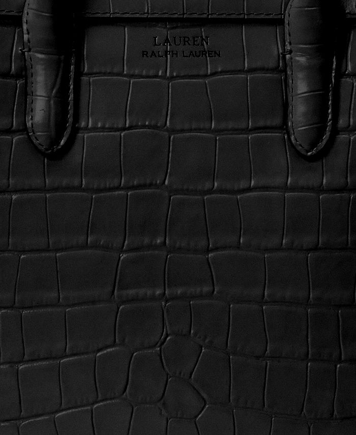 Lauren Ralph Lauren Tyler Embossed Leather Medium Tote & Reviews