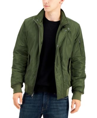 michael kors green bomber jacket