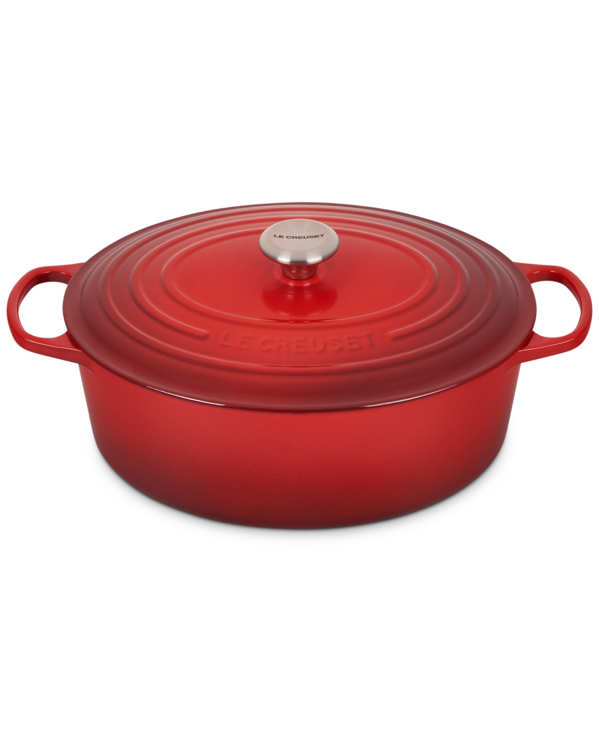 Le Creuset Signature Enameled Cast Iron 8-qt, Oval Dutch Oven In Cerise