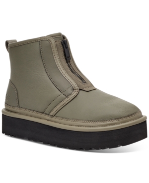 UGG WOMEN'S NEUMEL ZIP PLATFORM BOOTIES