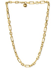 EFFY® Men's Open Oval Link 22" Chain Necklace in 14k Gold-Plated Sterling Silver
