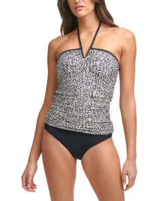 calvin klein halter tankini