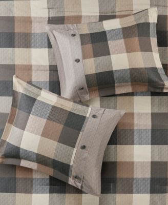 Ridge Herringbone 7-Pc. Comforter Set, Queen