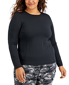 Plus Size Fitted Long-Sleeve T-Shirt, Created for Macy's