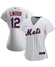 Women's Francisco Lindor White New York Mets Home Replica Player Jersey