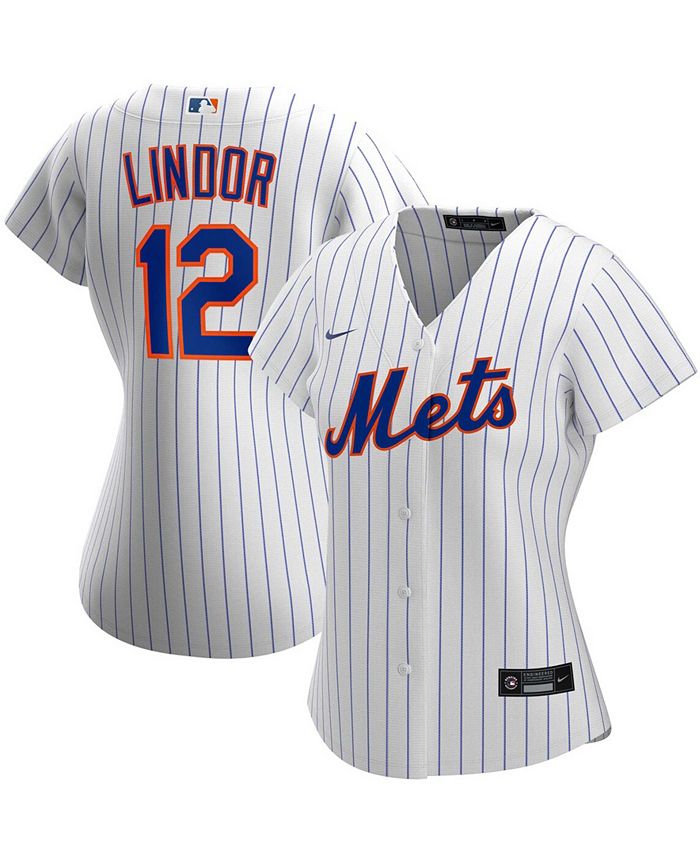 Nike Men's Francisco Lindor New York Mets Home Replica Player Jersey - White