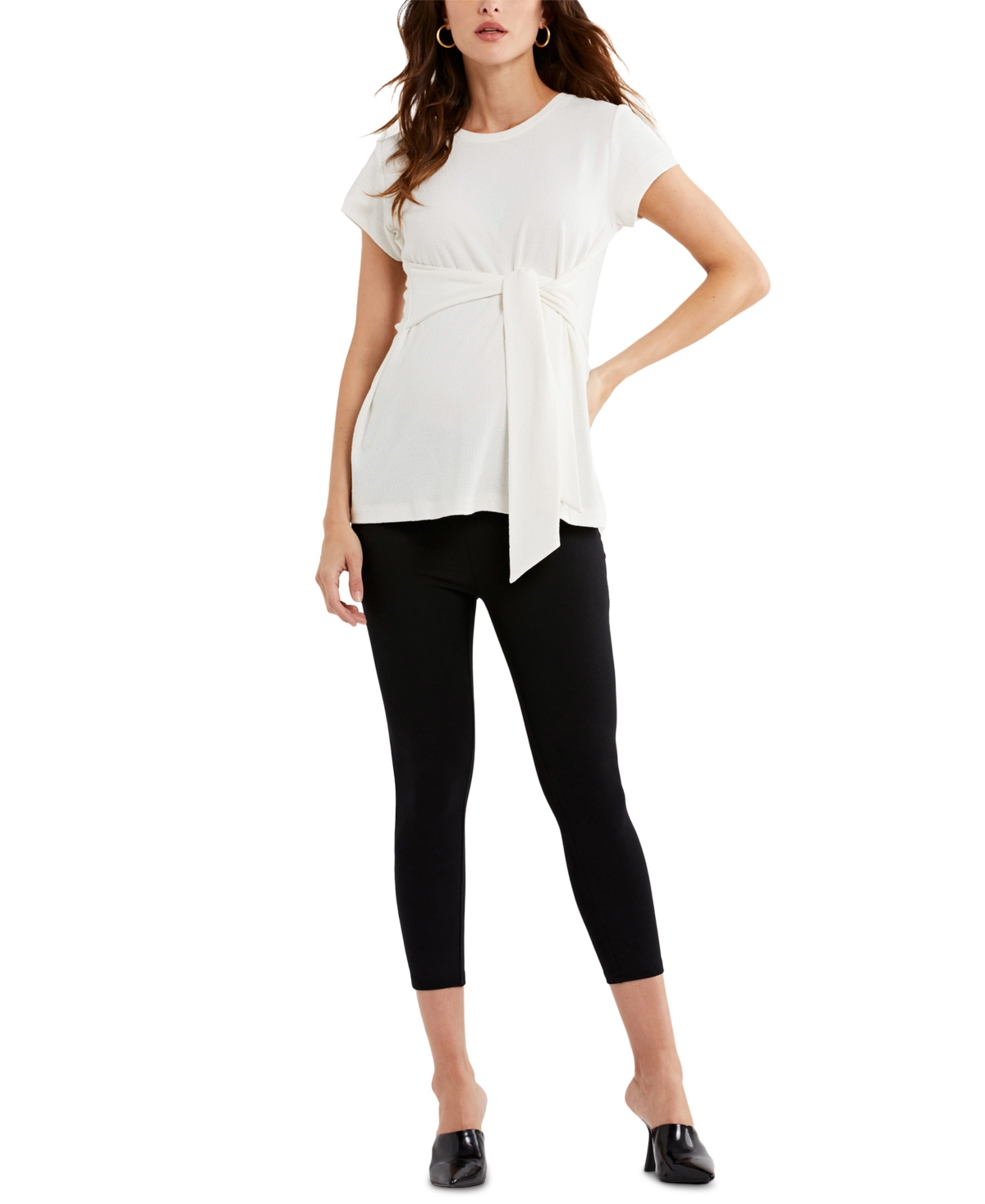 A Pea In The Pod Maternity Tie-Waist Top