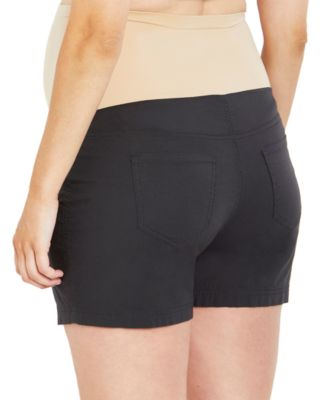 Shorts Maternit&agrave; Estate In Lino Morbido | Vita Bassa Confortevole Con Tasche | Per Tempo Libero E Sport