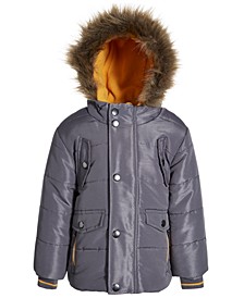 Baby Boys Parka with Contrast Trim