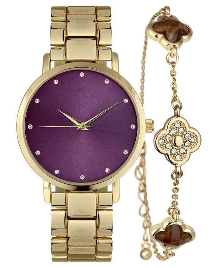 INC International Concepts Women's GoldTone Bracelet Watch 38mm