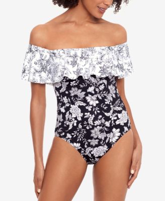 ralph lauren off the shoulder swimsuit