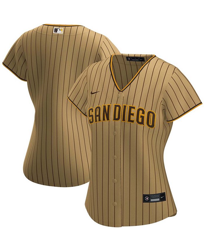 Men's Nike Tan San Diego Padres Alternate Replica Team Jersey, XL