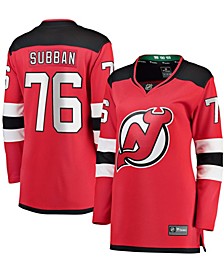 Women's P.K. Subban Red New Jersey Devils Premier Breakaway Player Jersey