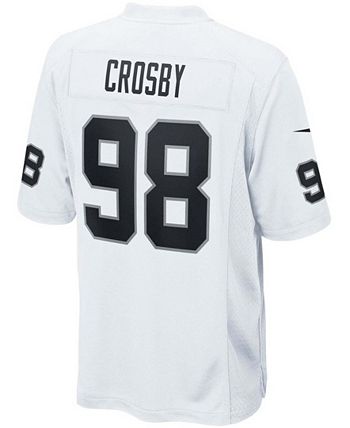 Raiders jersey white silver numbers 2025
